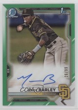 2021 Bowman Chrome Prospect Green Refractor 26/99 Jordy Barley #CPA-JBA Auto uy9