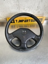 Honda Civic EE9 CRX EE8 IVT Vtec Black Leather Steering Wheel EE EF EF9 EF8 OEM