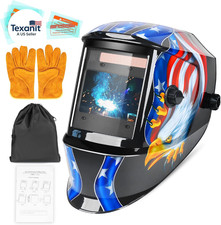 Welding Helmet True Color Auto Darkening Hood for TIG MIG ARC Welder Mask with A