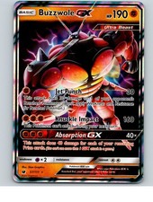 Buzzwole GX 57/111 Holo GX Rare Crimson Invasion Pokemon Near Mint
