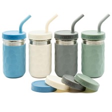 2in1 Drinking Cups for Kids, Durable Stainless Steel Tumbler for Smoothies, S...