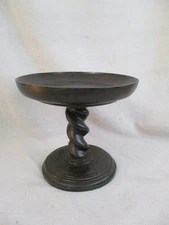 Southern Living At Home Barley Wood Twist Pedestal 8" Decor Candle Stand Plant