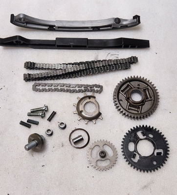 98-00 Honda VTR1000F Super Hawk OEM REAR Cam Timing Chains Tensioners Guides