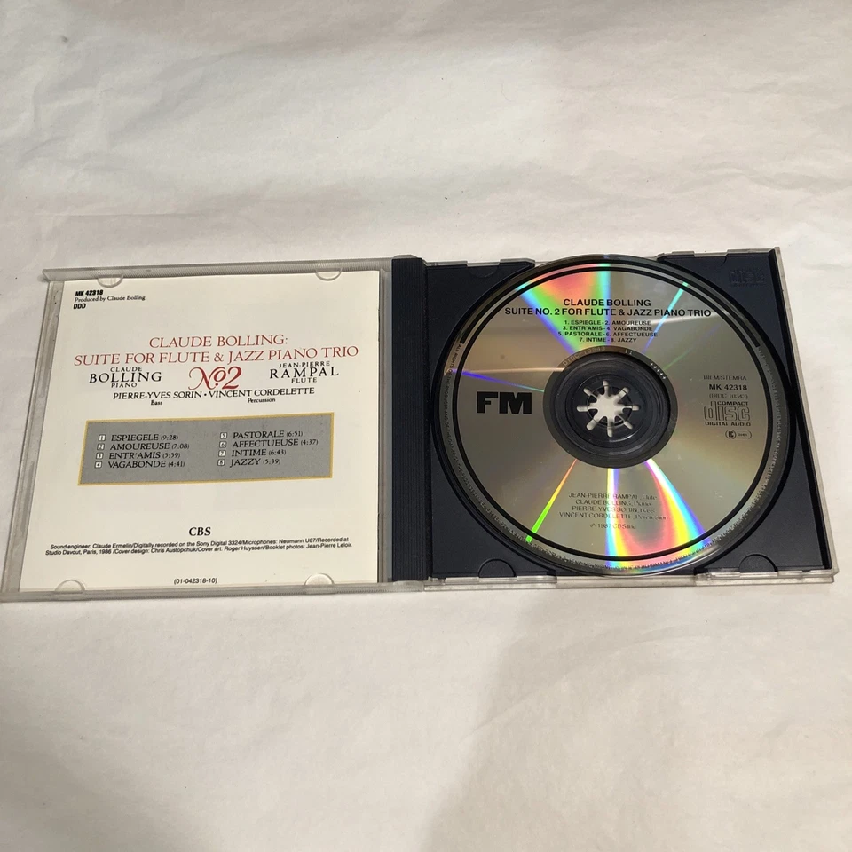 Jean-Pierre Rampal Claude Bolling Bolling Suite 2 For Flute And Jazz Piano Trio - image 4 of 4