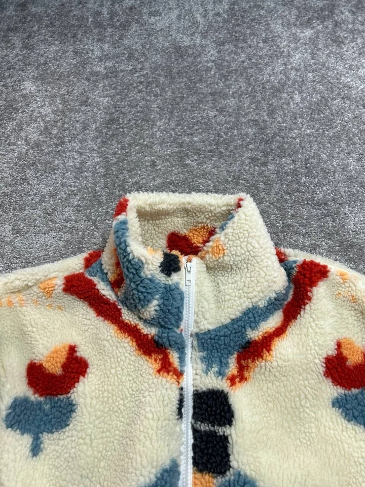 Куртка женская Aelfric Eden шерпа средний бежевый абстрактный принт зимняя теплая одежда - Изображение 4 из 4