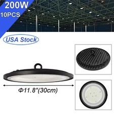 10 Pack 200W UFO Led High Bay Light Commercial Garage Shop Stadium Light Fixture