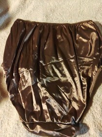 Vtg Solange - 2nd Skin Satin Panties XL Super Silky Soft Nylon 