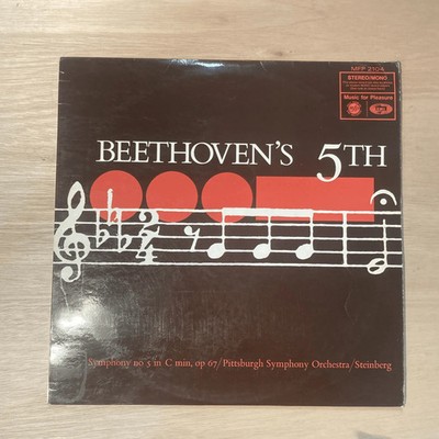 Beethoven Symphony No 5 Steinberg Pittsburgh Symphony Orchestra LP Vinyl Record