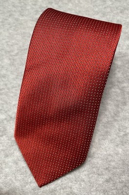 La Pescara Men s Tie Microfiber Red White Dots 58 x 2.75 