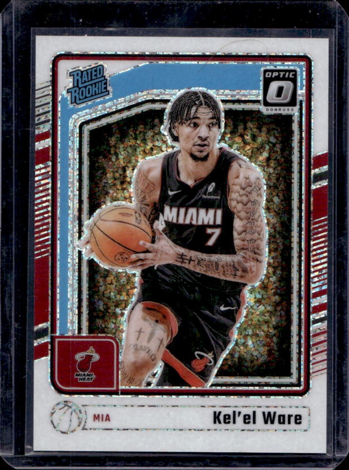 2024-25 Donruss Optic Kel'el Ware Rated Rookie SSP White Sparkle RC #280 Heat