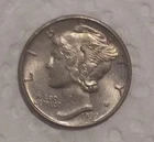 1939-D Mercury Dime: Classic Winged Liberty 90% Silver , CHOICE XF/AU SHIPS FREE