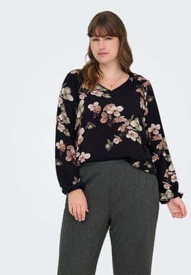 Carvica Blouse in Black UK 24 Plus (fm239-8)