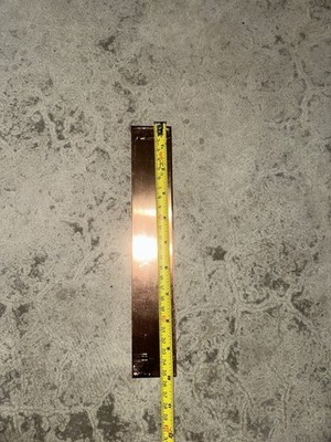 1/8  Copper Flat Bar Stock Buss (10 x1 3/4 x 1/8  ) Copper  Plate
