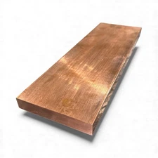 3/4" x 4" x 5", C110 Copper Flat Bar