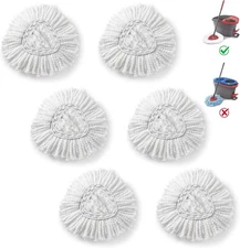 BonusLife Refill for O-Ceda EasyWrin Spin Mop Head 1-Tank System Only, White 