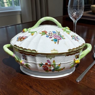 Herend Queen Victoria Porzellan Terrine. Große Größe.