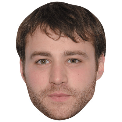 Emory Cohen (Bart) Promi Maske, flaches Kartengesicht, Kostüm Maske