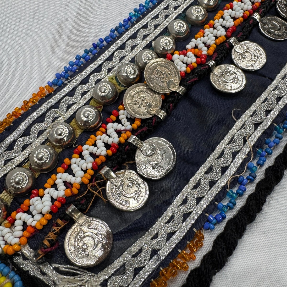 VTG Kuchi Coin Belly Dance Belt Handmade Afghan Textile 