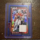 2025 Panini Optic Donruss Threads Drake Maye #DTBH-DME Blue Hyper Prizm (MEM)