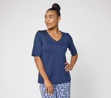 Susan Graver Essentials Butterknit V-Neck Top...
