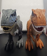 2 Zuru Robo Alive T-Rex 1 Brown 1 Orange Tested Working