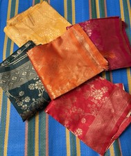 Elegant PURE SILK Indian Banarasi Art Dupatta Scarf/ Shaw In Green New