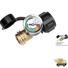 Propane Tank Gauge Level Indicator Leak Detector Gas Pressure Meter Color Cod...