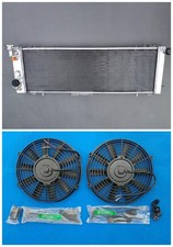 Aluminium Kühler 3-reihig + Lüfter für Jeep Cherokee XJ 4.0L/L6