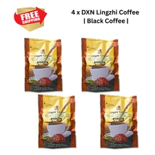 4 Packs DXN Lingzhi Black Coffee Ganoderma Reishi Instant Classic Cafe FREE SHIP