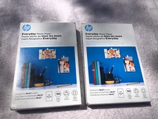 HP Everyday Glossy Photo Paper -2 Pks. Or 200 Sheets - 4 x 6 in - CR759A. NEW
