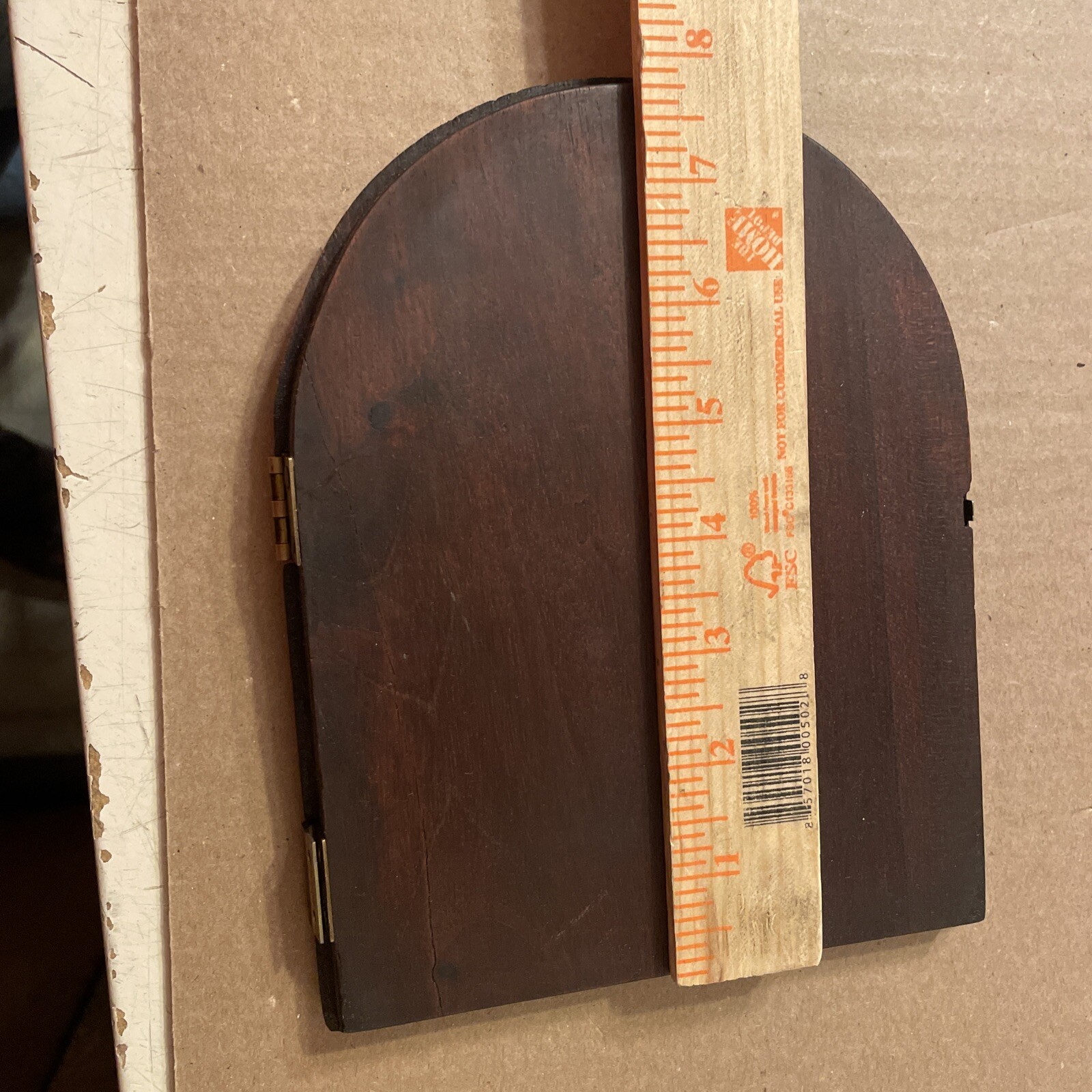 Antique Herschede Westminster Chime Tambour Clock Back Door Part