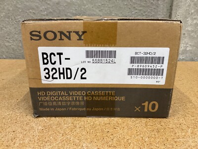 SONY HDCAMテープ BCT-32HD 32分 10本セット Box of 10 Sony BCT-32HD/2 HDCAM HD Digital Video Cassette | eBay