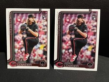 (2) 2025 Topps Rhett Lowder RC #205 Reds