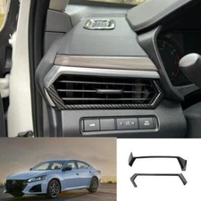 For Nissan Altima Teana 2019-2023 Carbon Fiber Dash L&R AC Air Outlet Vent Trim