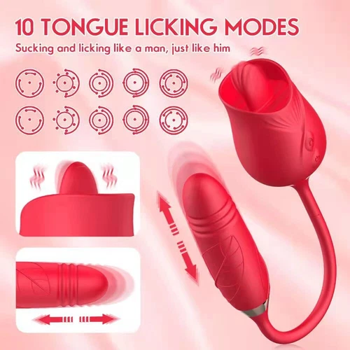 10 velocidades de succión-vibrador-bomba-chupador-masajeador mujer 10 modos silencio impermeable EE. UU. - Imagen 2 de 16