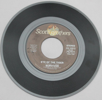 SURVIVOR EYE OF THE TIGER / TAKE YOU ON A SATURDAY 45 7'' RECORD (ZS5 02912)