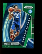 2019 Prizm Instant Impact GREEN #15 Matisse Thybulle 76ers Rookie Card RC