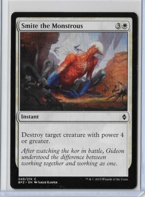 MTG Smite the Monstrous Battle for Zendikar (BFZ) Common Magic #049/274 Unplayed
