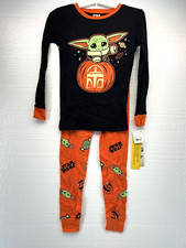 Star Wars: The Mandalorian Grogu Baby Yoda Unisex Halloween Pajamas Size 8