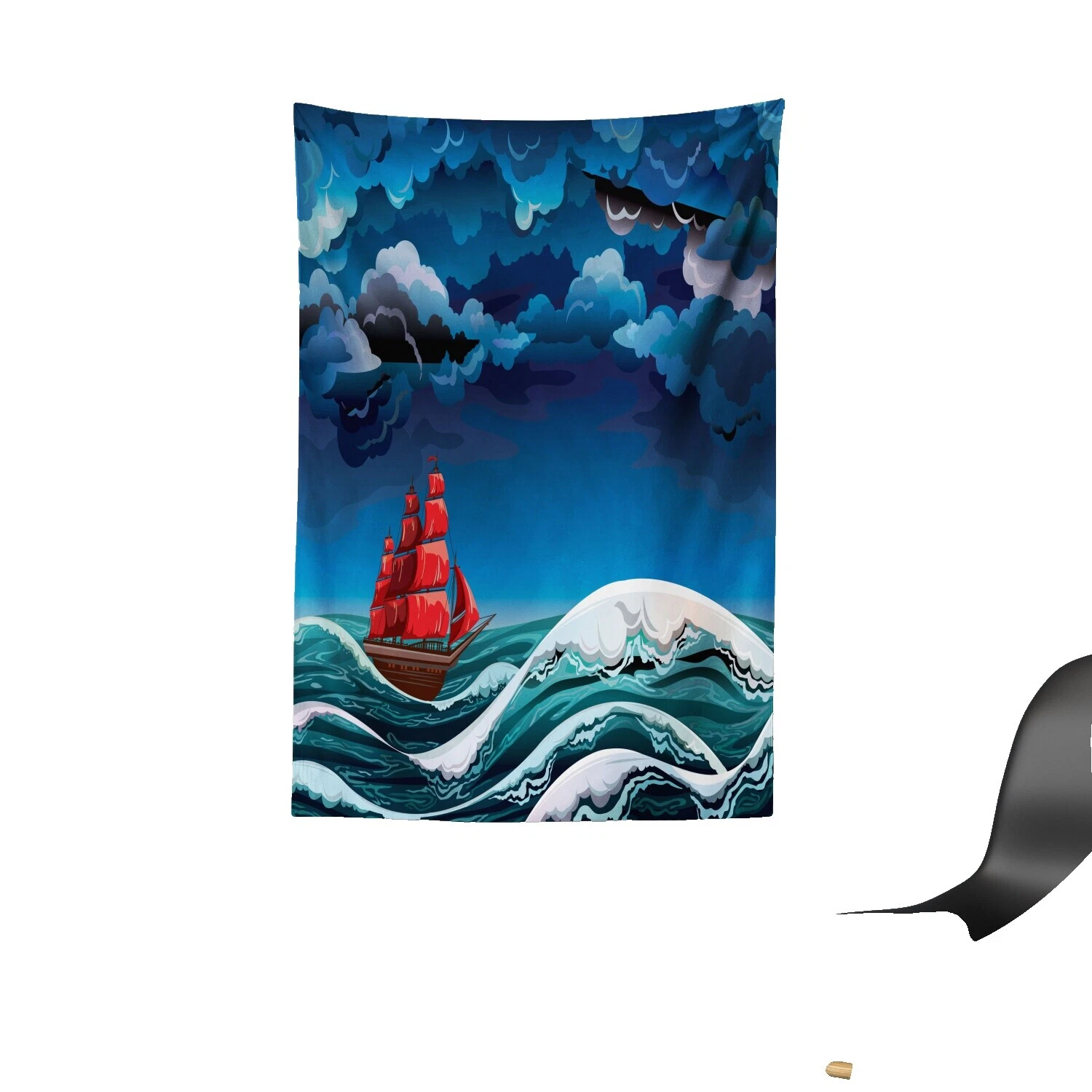 100% 涤纶航海挂毯