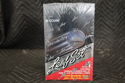 1991 LEAF BASEBALL SET SERIES 1 FACTORY SEALED BOX 36 PACKS