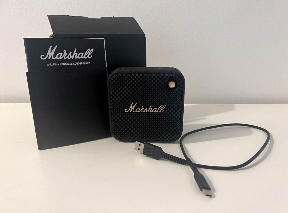 Marshall - Willen Portable Bluetooth Speaker - Black/Brass | eBay