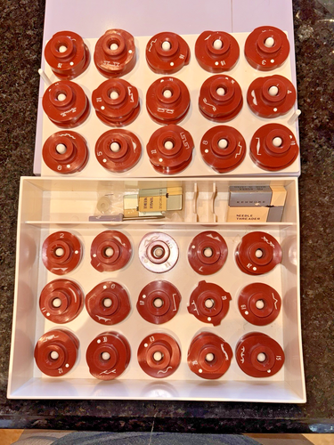 Vtg Sears Kenmore Sewing Machine Stitch Pattern Cams Discs w Complete Set of 30 - Picture 7 of 8