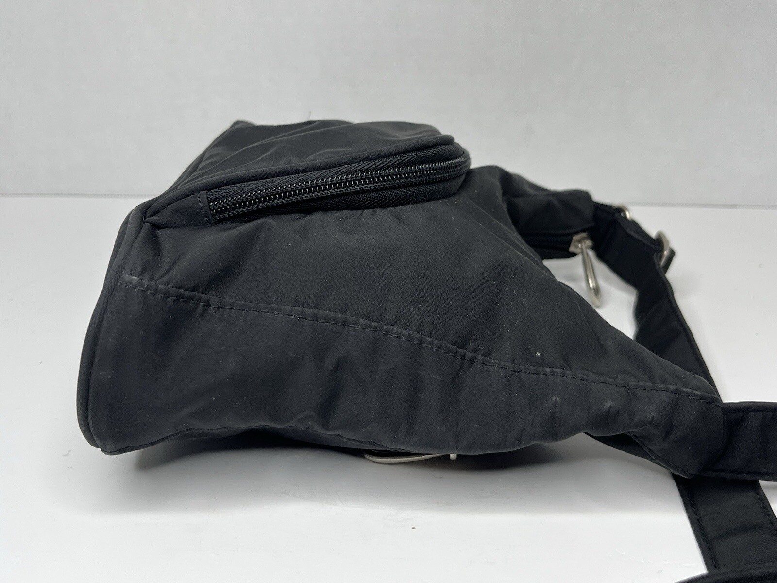 Ameri Nylon Healthy Mini Shoulder Bag Solid Black… - image 15