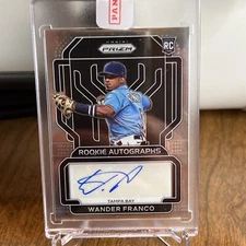 WANDER FRANCO 2022 PANINI PRIZM RC ROOKIE AUTO Rays Autograph