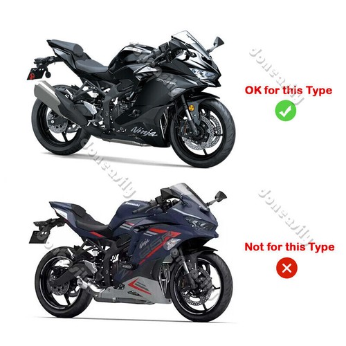 Motorcycle Exhaust Pipe 2" Link Silencer for Kawasaki Ninja ZX4R ZX4RR 2023 2024 - Foto 2 di 13