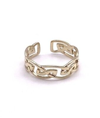 Keltischer Zehenring 9 kt Gelbgold massiv Gold Easy Fit Zehenring massiv Gold