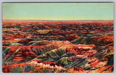 Painted Desert Multi-colored Sand Arizona Vintage Postcard - D-17