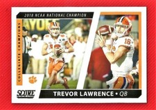2021 Score Collegiate Champions Trevor Lawrence #CC10 RC Rookie Football Card