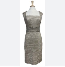 Eliza J Cocktail Dress Sz Small Sheath Rhinestone Cocktail Mini Lined New With T